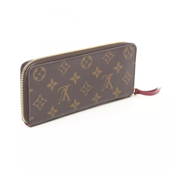 LOUIS VUITTON Portefeuille Clemence Around long wallet M60742 Monogram Fuschia - Picture 3 of 9